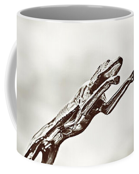 Hood Ornament Coffee Mug featuring the photograph Ford Greyhound by Caitlyn Grasso