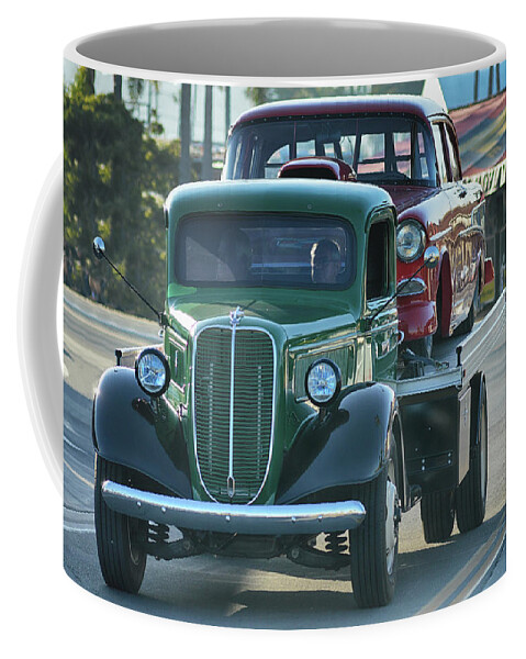 Ford Coffee Mug featuring the photograph Ford Hauls Chevy by Bill Dutting