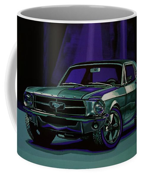 Ford Mustang Coffee Mug featuring the painting Ford Mustang 1967 Painting by Paul Meijering