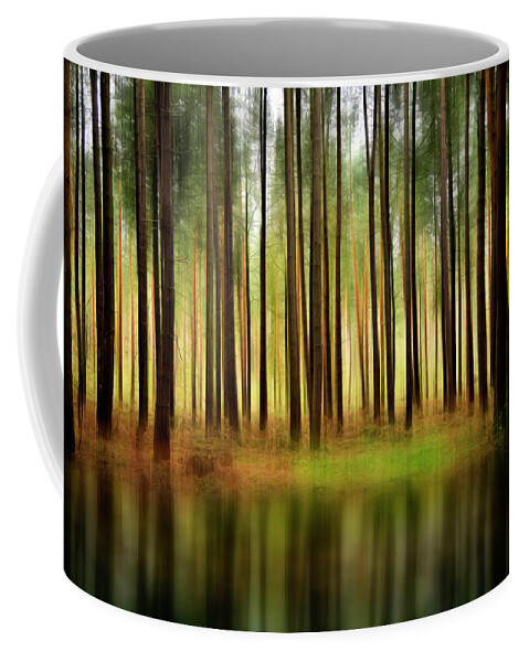 Forest Coffee Mug featuring the photograph Forest Abstract by Svetlana Sewell