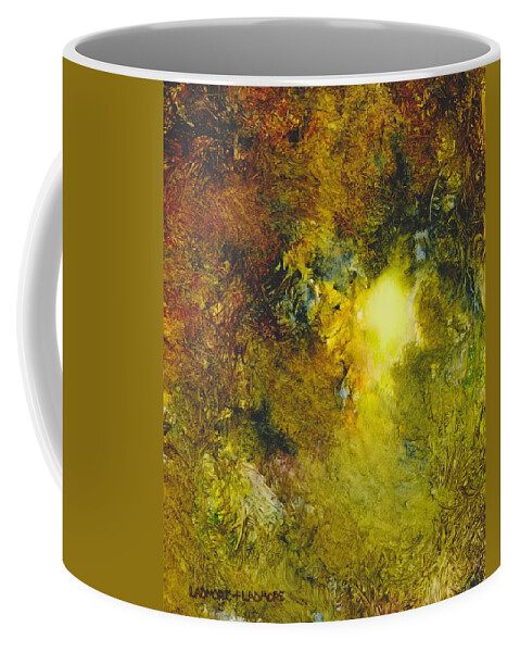 Forest Coffee Mug featuring the painting Forest Light 65 by David Ladmore