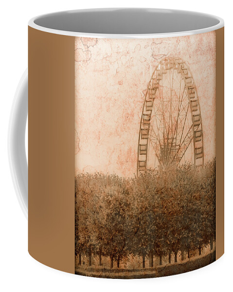 Paris Coffee Mug featuring the photograph Paris, France - Forest Wheel by Mark Forte