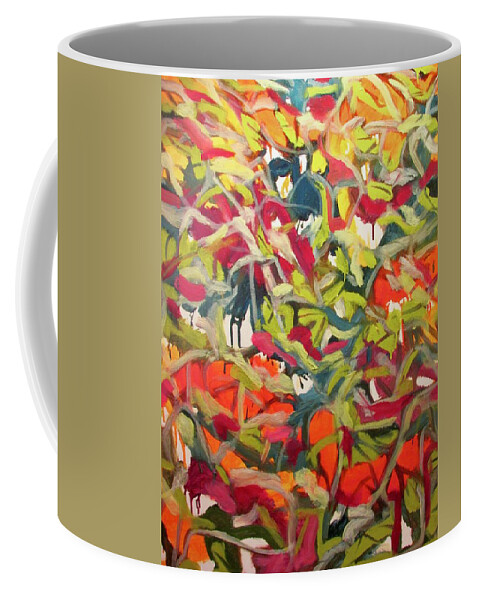 Abstract Coffee Mug featuring the painting Forever by Steven Miller