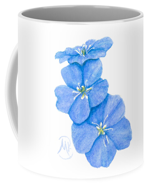 Flowers Coffee Mug featuring the painting Forget Me Nots by Monica Burnette