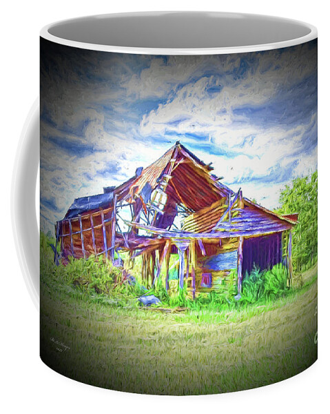 Landscapes Coffee Mug featuring the mixed media Forgotten by DB Hayes