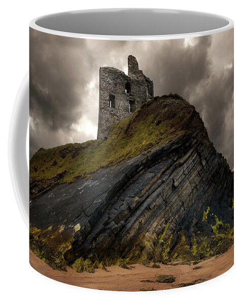 Ballybunion Coffee Mug featuring the photograph Forgotten Castle in Ballybunion by Jaroslaw Blaminsky