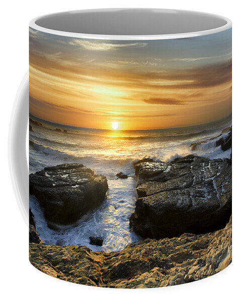 Basia Coffee Mug featuring the photograph Fort Bragg Coast Sunset by Don Hoekwater Photography