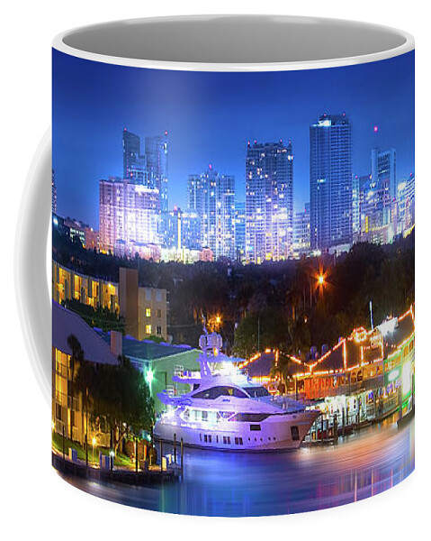 Fort Lauderdale Coffee Mug featuring the photograph Fort Lauderdale Skyline by Mark Andrew Thomas