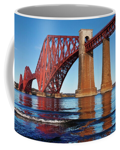 Forth Bridge Coffee Mug featuring the photograph Forth Bridge by Micah Offman