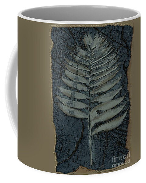 Digital Art Coffee Mug featuring the digital art Fossil Palm by Delynn Addams
