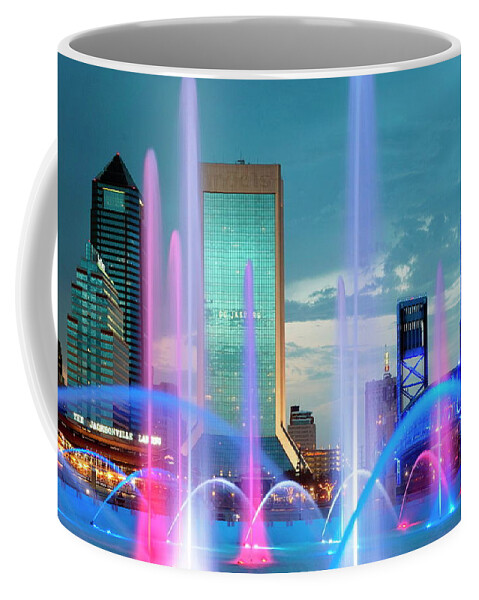 Fountain Coffee Mug featuring the digital art Fountain by Maye Loeser