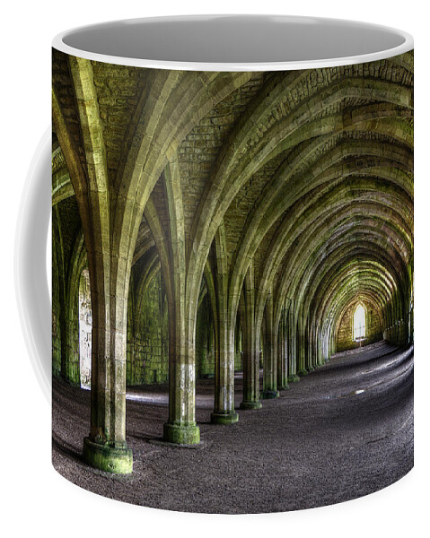 Castle Coffee Mug featuring the photograph Fountains Abbey 3 by Svetlana Sewell