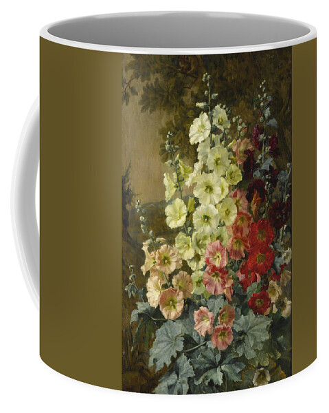 Augusta Dohlmann Coffee Mug featuring the painting Foxgloves by Augusta Dohlmann