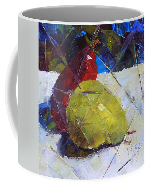 Still Life Coffee Mug featuring the painting Fractured Pears by Susan Woodward