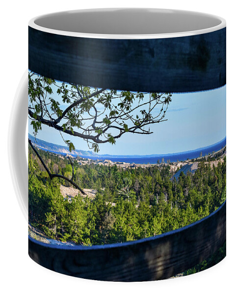 Landscape Coffee Mug featuring the photograph Framed View by Lester Plank