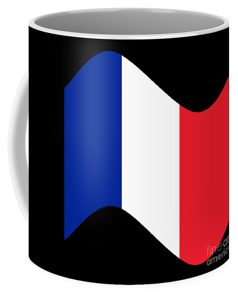 France Coffee Mug featuring the digital art France Flag Wave by Henrik Lehnerer