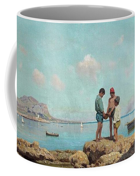 Francesco Lojacono (1838-1915) Coffee Mug featuring the painting Francesco Lojacono by MotionAge Designs