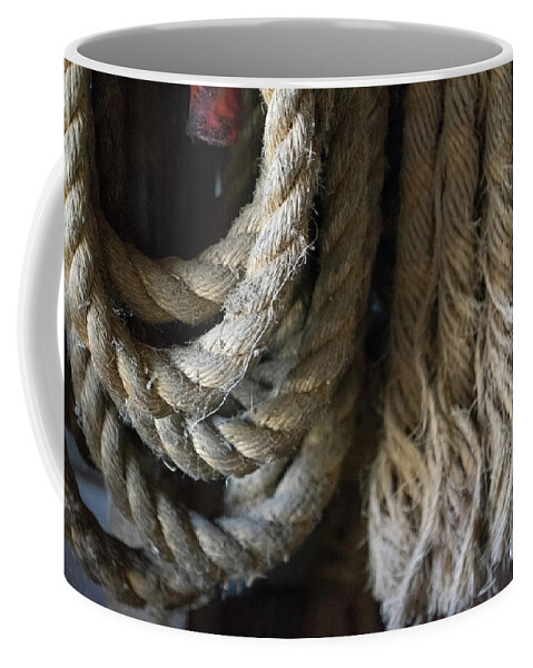 Rope Coffee Mug featuring the photograph Fraying by Brooke Bowdren