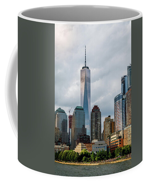Hudson River Coffee Mug featuring the photograph Freedom Tower - Lower Manhattan 1 by Frank Mari