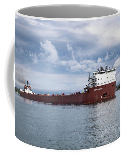 Ship Coffee Mug featuring the photograph Freighter Stewart J. Cort -3127 by Norris Seward