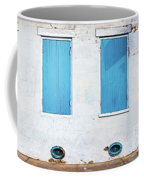 Architecture Coffee Mug featuring the photograph French Quarter Facade Pano by Jerry Fornarotto