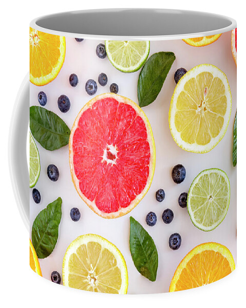 Antioxidant Coffee Mug featuring the photograph Fresh Citrus Fruits by Teri Virbickis