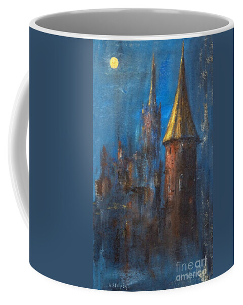 Medieval Coffee Mug featuring the painting From medieval times by Arturas Slapsys