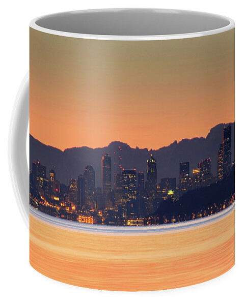 Silhouette Coffee Mug featuring the photograph From Night to Day by E Faithe Lester
