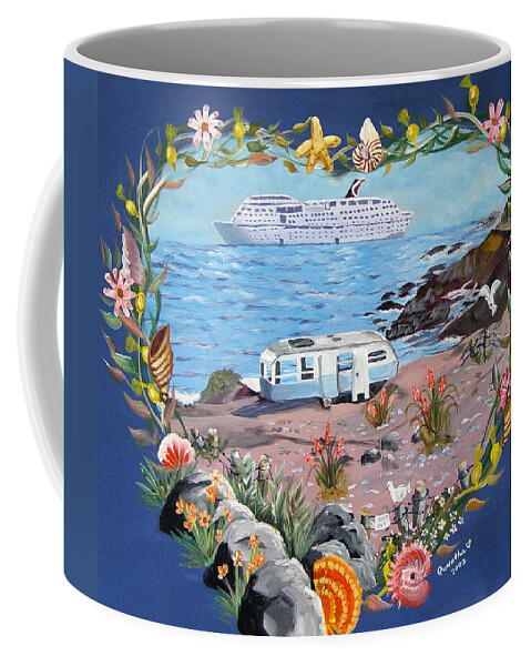 Ship Coffee Mug featuring the painting From Rags to Riches by Quwatha Valentine