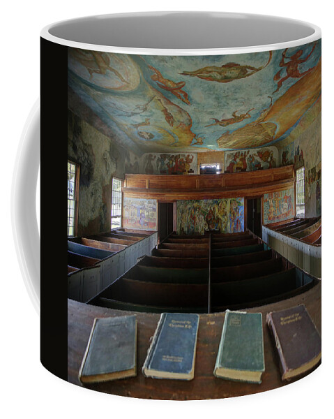Hymnals Coffee Mug featuring the photograph From the Pulpit by John Meader