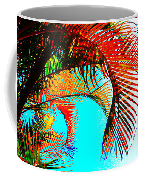 Palm Coffee Mug featuring the photograph Fronds by Susan Vineyard