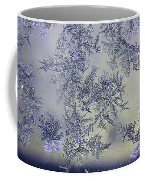 Frost Macro Coffee Mug featuring the photograph Frost Series 2 by Mike Eingle