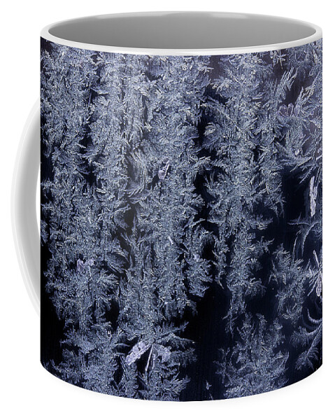 Frost Macro Coffee Mug featuring the photograph Frost Series 3 by Mike Eingle