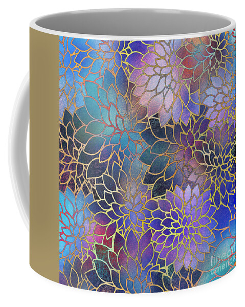 Flowers Coffee Mug featuring the digital art Frostwork Fantasy by Klara Acel