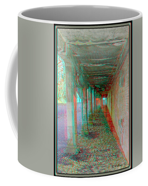 3d Coffee Mug featuring the photograph Ft. Howard Pk- Tunnel Effect - Use Red-Cyan 3D Glasses by Brian Wallace