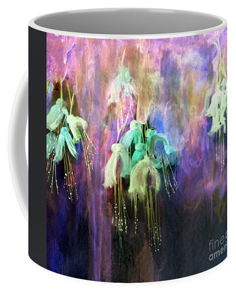 Flowers Coffee Mug featuring the painting Fuchsia Flowers by Julie Lueders 