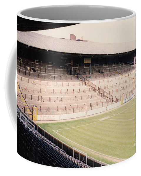 Fulham Coffee Mug featuring the photograph Fulham - Craven Cottage - North Stand Hammersmith End 1 - April 1991 by Legendary Football Grounds