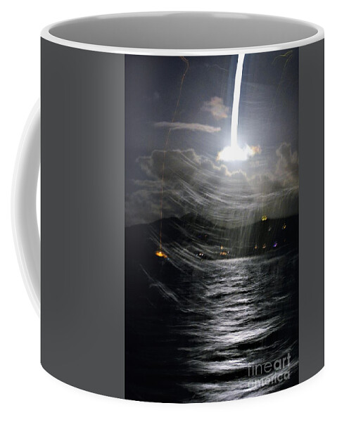 Moon Coffee Mug featuring the photograph Full Moon Sail by Tamara Michael