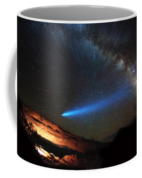 Mesa Arch Coffee Mug featuring the photograph Galactic Traveler by Darren White