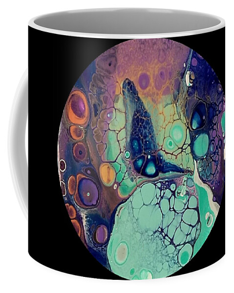 Galaxy Coffee Mug featuring the painting Galaxy Butterfly by Alexis King-Glandon