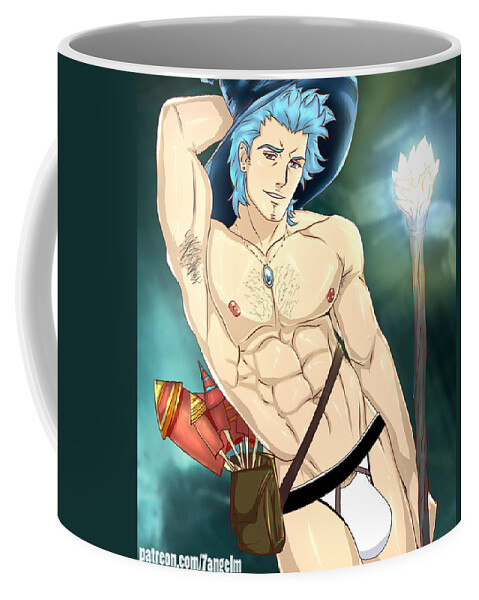 Gandalf anime muscle guys boys yaoi male characters gay art Coffee Mug by  7angelm - Pixels