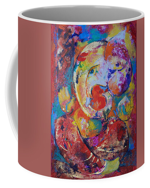 Ganesha Coffee Mug featuring the painting Ganesh by Jyotika Shroff