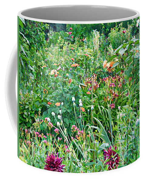 Giverny Coffee Mug featuring the photograph Garden At Giverny II by Joe Roache