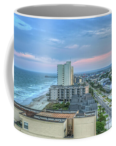 Garden City Coffee Mug featuring the photograph Garden City Beach by Mike Covington