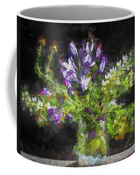 Wildflowers Coffee Mug featuring the photograph Garden in a Jar by Susan Eileen Evans