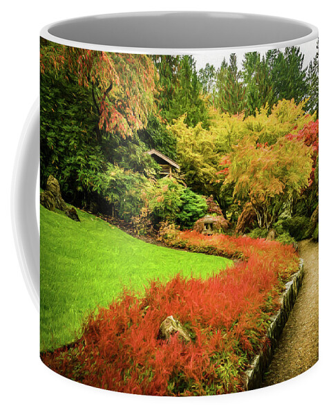 Garden Coffee Mug featuring the photograph Garden Walk by Steven Sparks