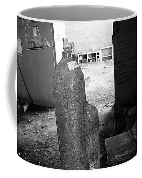Gas Coffee Mug featuring the photograph Gas tank by Lukasz Ryszka