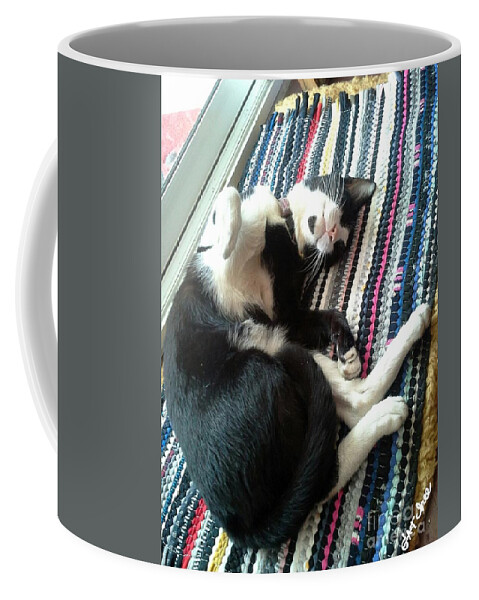Gatchee Coffee Mug featuring the photograph GATchee On A Mat by Sukalya Chearanantana