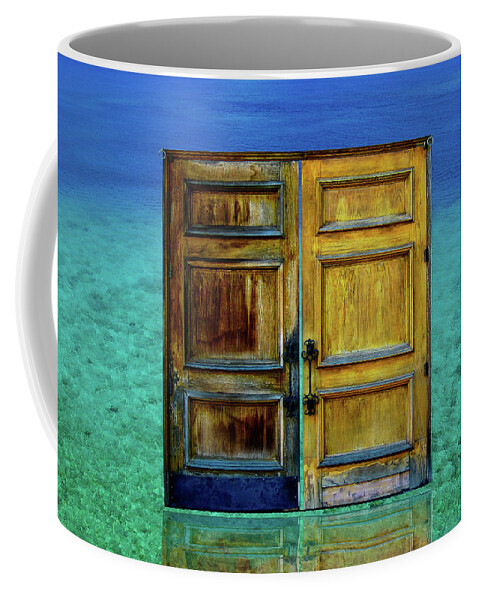 Door Coffee Mug featuring the photograph Gateway To Atlantis by Harry Spitz