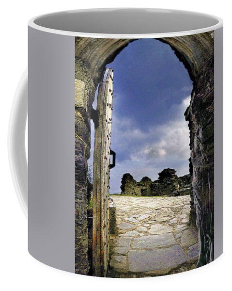 Castle Coffee Mug featuring the digital art Gateway to the Castle by Vicki Lea Eggen